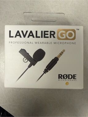 RØDE Lavalier GO Professional Wearable Microphone - Black NIB
